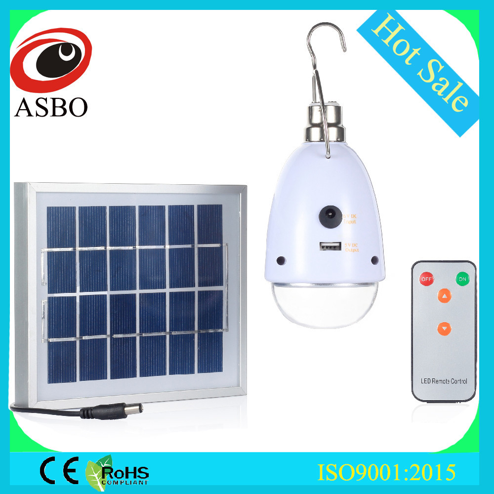 2W Low Cost LED Mini Solar Light Kits For Home Use