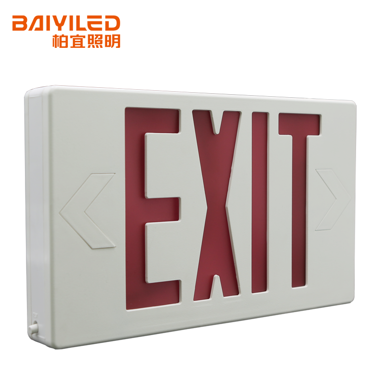 120-277V self-contained 1.5hour emergency duration 5mm DIP led exit light sign