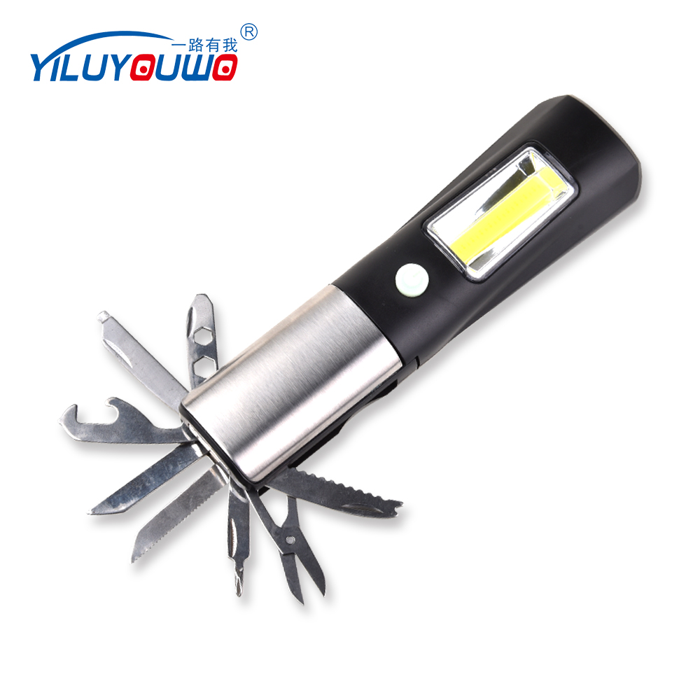 New Promotional Product Battery Hook Magnetic Multi-purpose Tools COB LED Working Flash Light With Emergency Flash For Camping