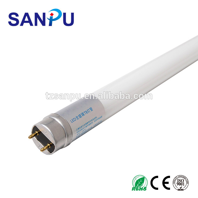 T8 18w led tube 4ft glass CE,ROHS 3 Years warranty G13 AL Socket