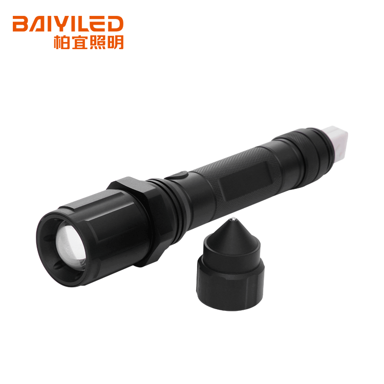 1Km Range Police Led Flashlight Chargeable Charge Torch Light