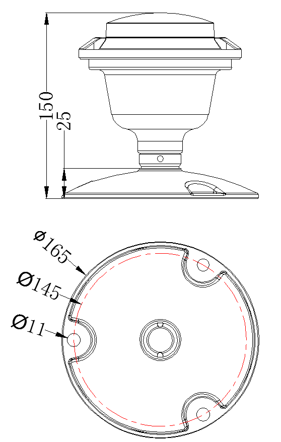 Helipad Elevated Taxiway Edge Light / helipad light