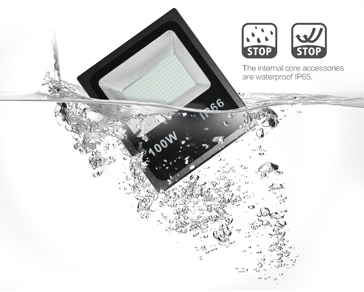 Home garden waterproof led 100 watt slim portable flood light