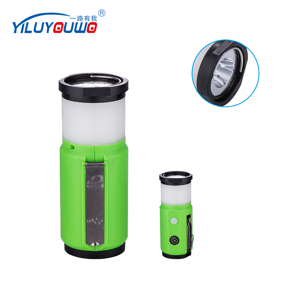 USB Rechargeable 5-In-1 Multi Tools LED Camping Lantern With Cigarette Lighter