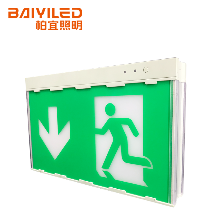 High Quality Exit Ce Factory Glass Led Sign Emergency Light