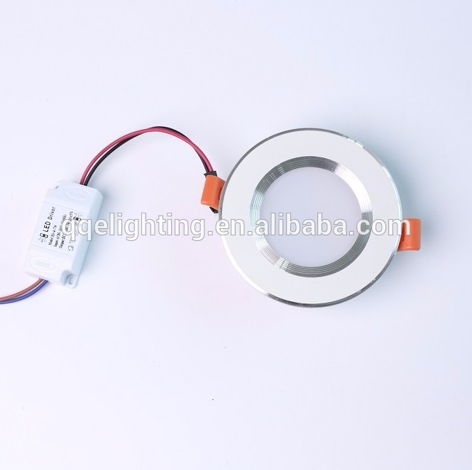 LED die casting ultra-thin flat bottom Down Light 5W With Flat Diameter 100mm Cool White 1 Year Warranty IC Driver