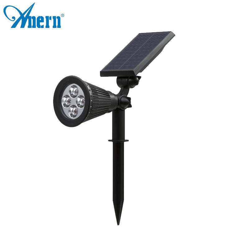 Factory Wholesale 2W IP65 Solar LED Spike Light Landscape Spot Lights solar led garden light