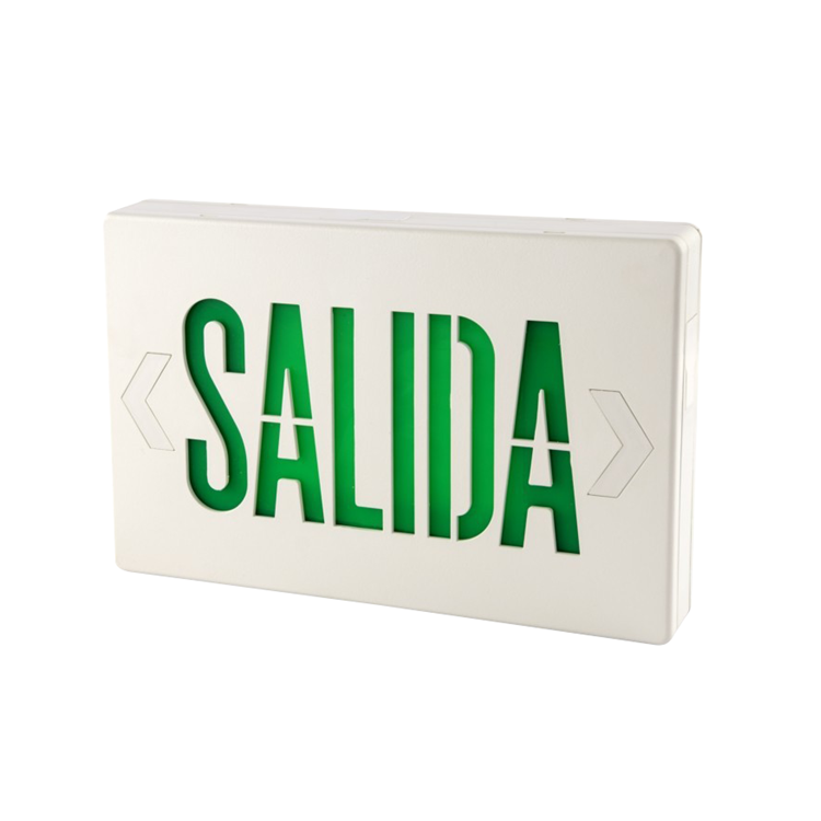 6 Inch cULus Approved EXIT SIGNS-SALIDA Model for JEE series (Green Letters)