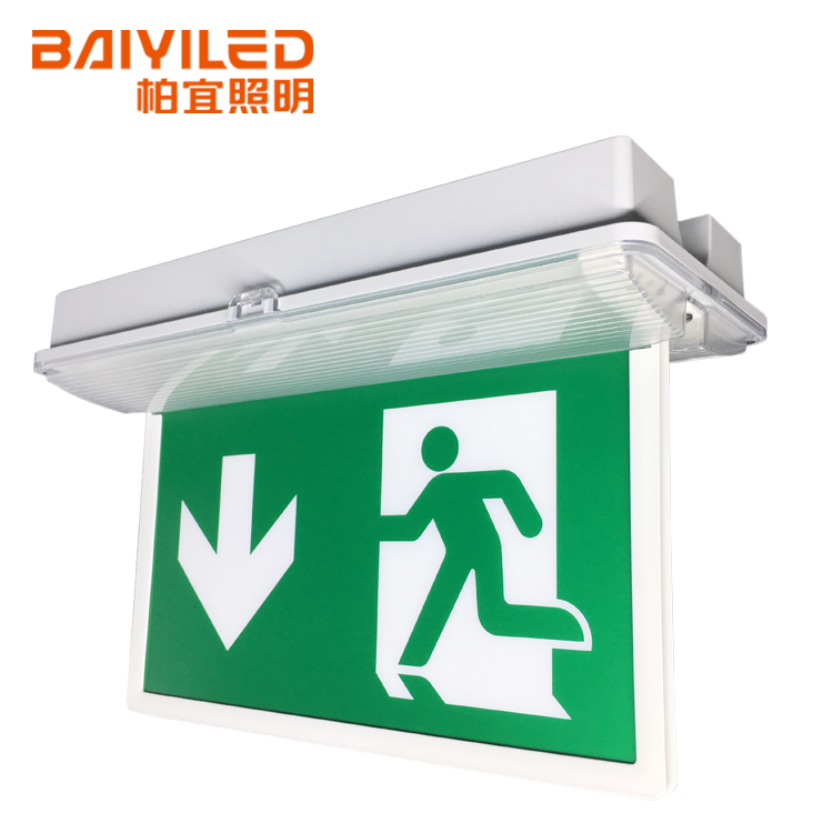 Emergency Sticker Battery Best Led Rechargeable Exit Light Sign Saa