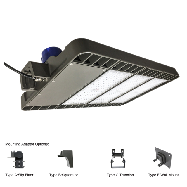 WEST DEER ETL led Shoebox Street Light 300w Intelligence Photocell Sensor Available Led Parking Lot lighting