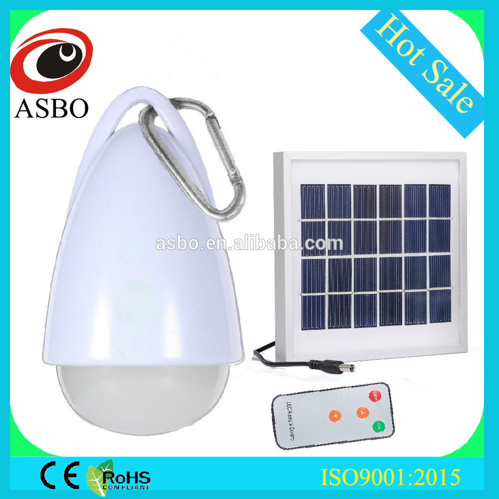 2W LED Portable Lamp Solar Light Waterproof Bulb for Outdoor Use