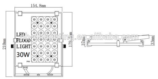 30w Aluminum led outdoor IP66 SMD flood light