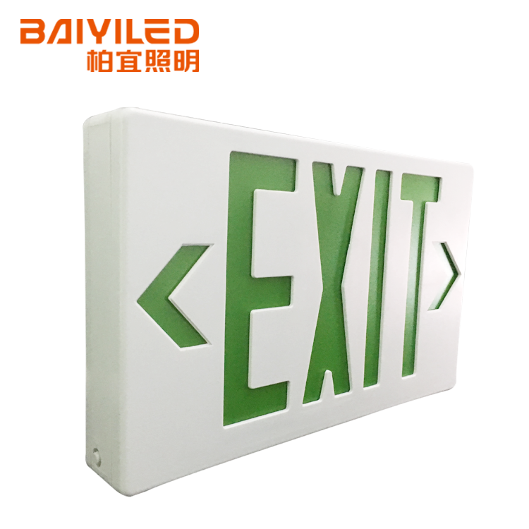 Double Sided Arrow Emergency Button for Computer Cutting Usage Battery Backup Exit Sign For Hotel