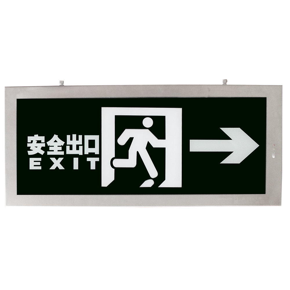 LST model 216 high quality double sides led rechargeable emergency exit sign board