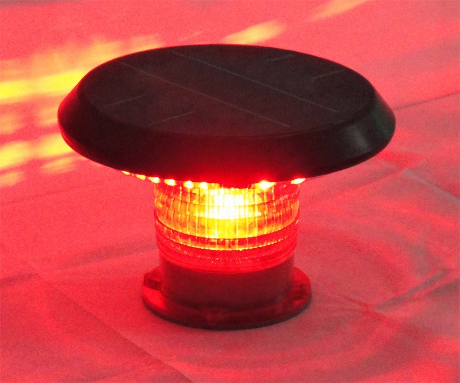 LED GPS Solar Powered  Marine Navigation Light with 256 Flashing Patterns