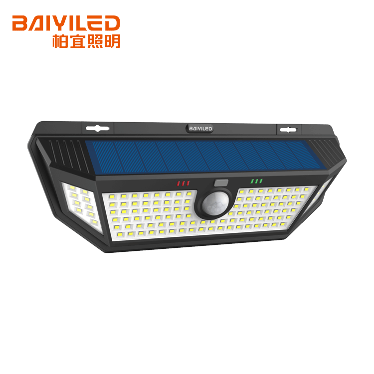 Motion Sensor Flood Wall Pack 20 Led Solar Light