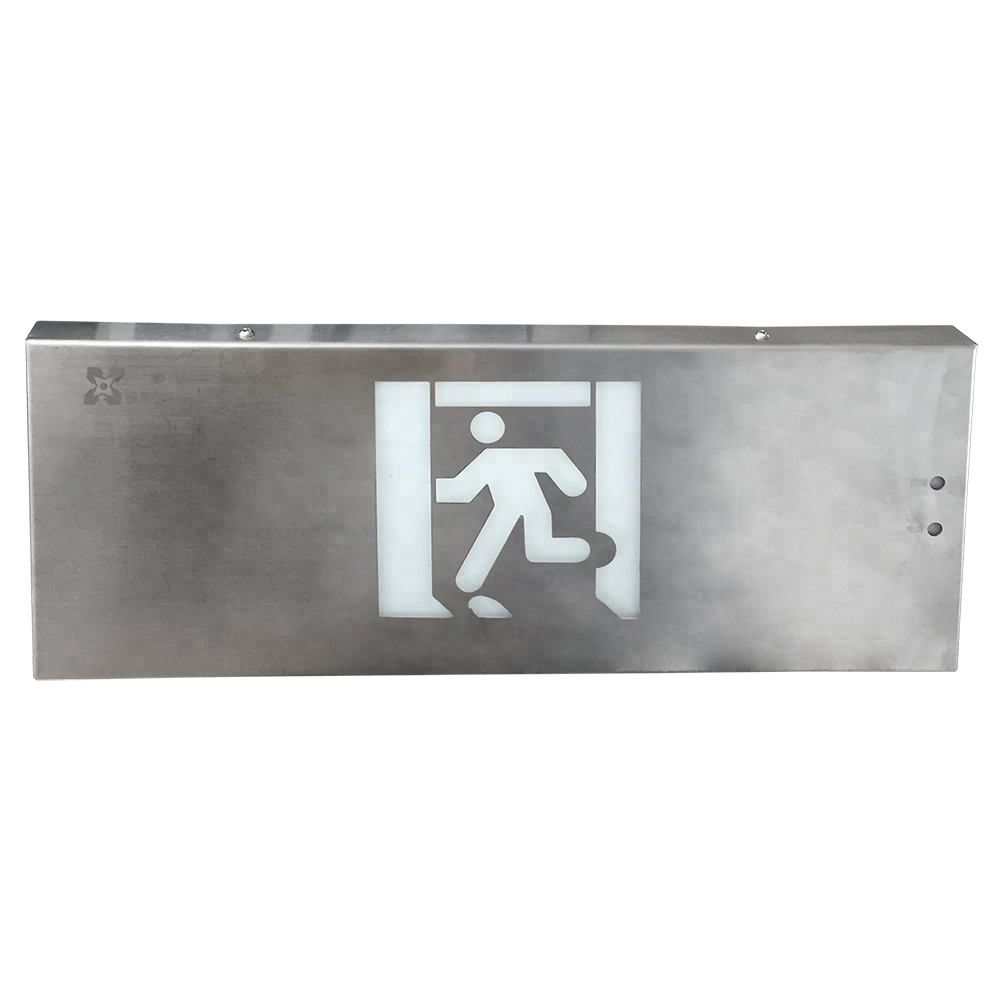 LST model 116L factory design led rechargeable emergency exit sign board with battery