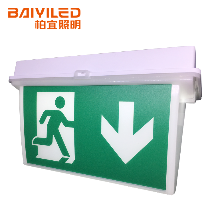 Original Shanghai Factory Outlet Price Led Door Double Head Side Light Exit Sign