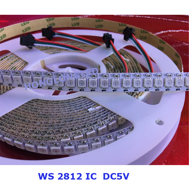 digital magic IC 2811 2812 flexible led strip light 5V each chip addressable RGB 144 led strip 2812b 5050