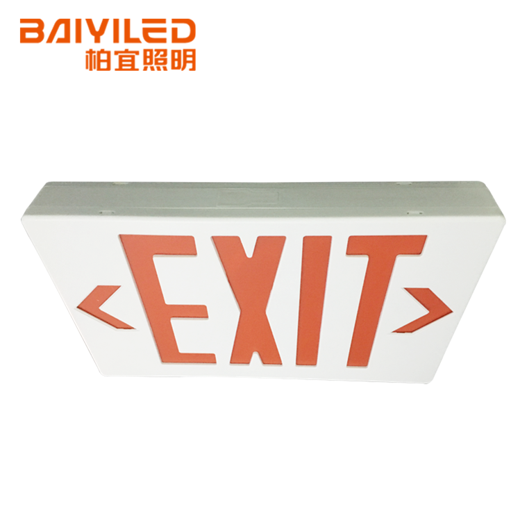 Emergency Lamp Dongguang Factory Outlet Price Battery Operated Double Sided 24M Led Fire Acrylic Wall Mounted Exit Sign