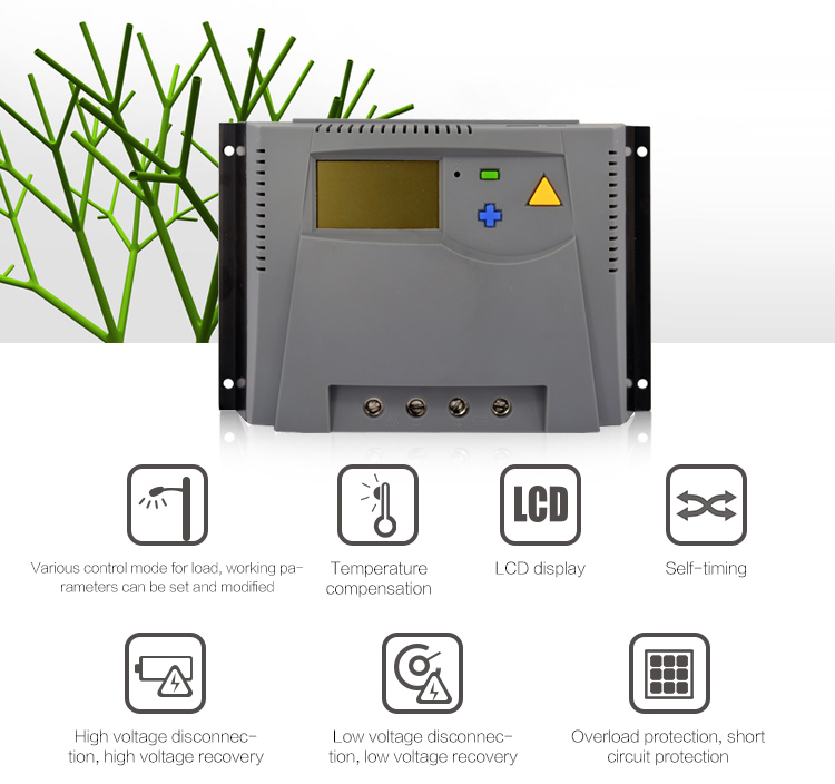 Quality assurance solar system use mppt 24v 40a solar charge controller