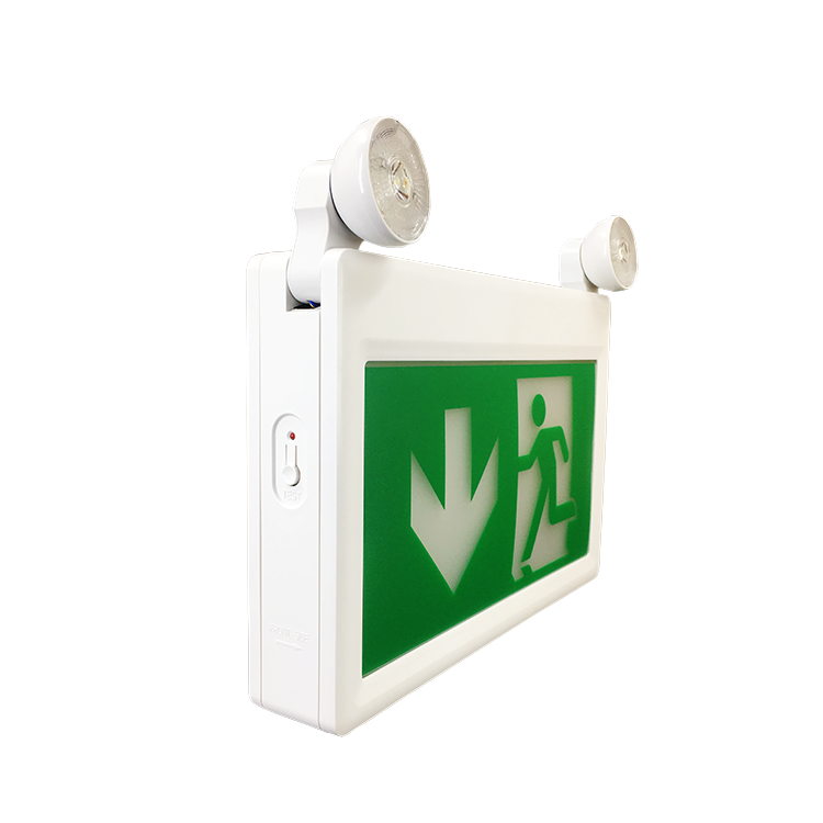 8 Watt Light Building Exit Sign Camping Rechargeable Emergency Running Man