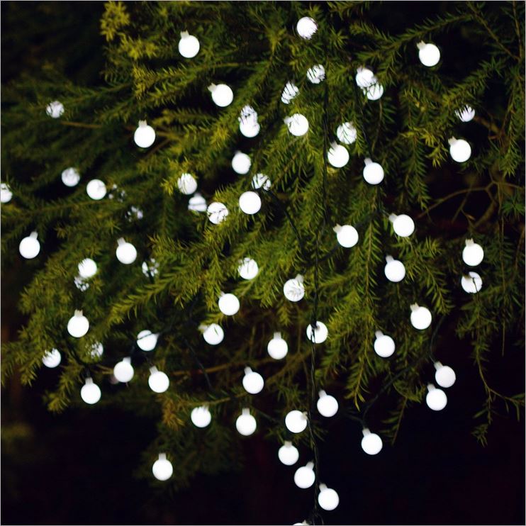 Solar globe string lights buy solar led string lights crystal ball globe fairy lights