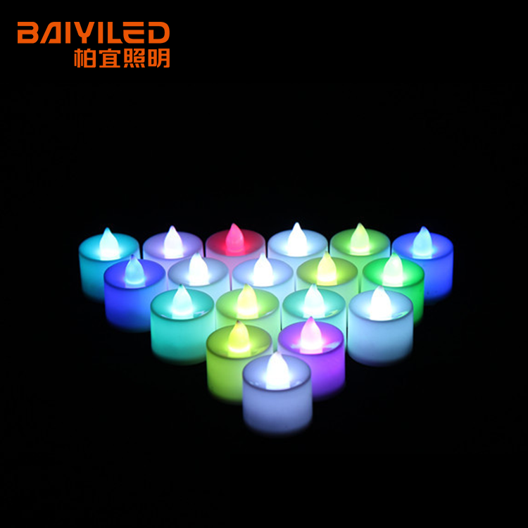 Hot sale Glitter Led Tea Romantic Wax Candle Light