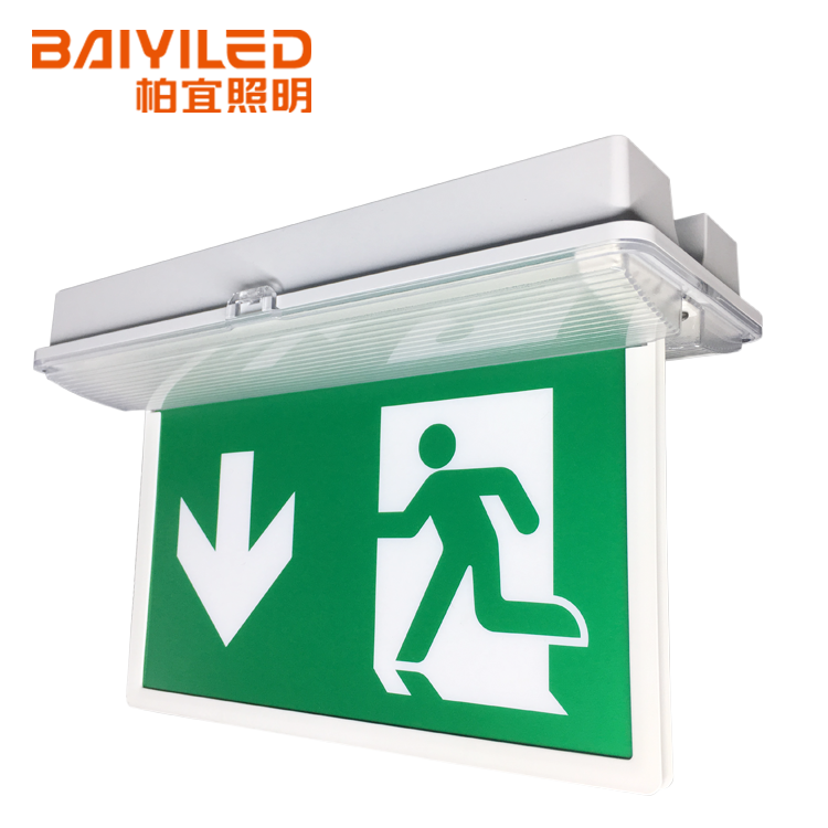 Diffuser Led Running Man Emergency Ceiling Mount 4.5w Lighted Exit Sign