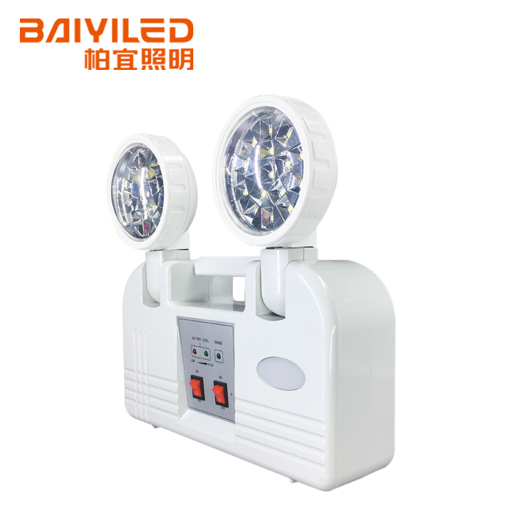 Hotel Rechargeable Led Twin Spot Recessed Type Emergency Garden Light