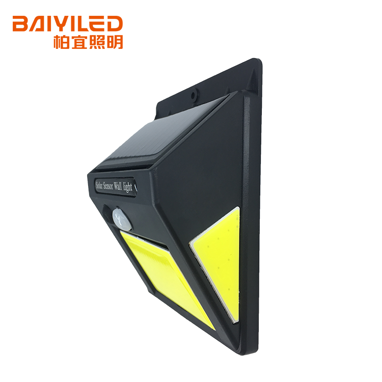 Hot Sales Outdoor Wall Sensor Solar Garden Ground Led Light for garden outdoor