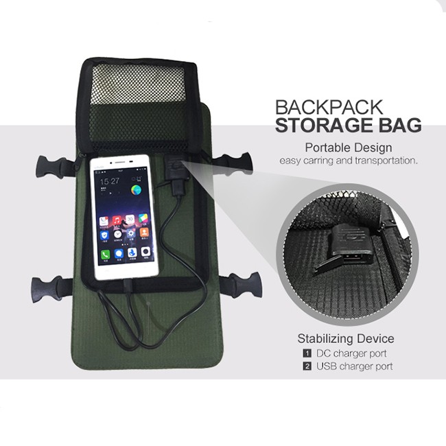 Wholesale custom chargeable outdoor us market padded solar bag