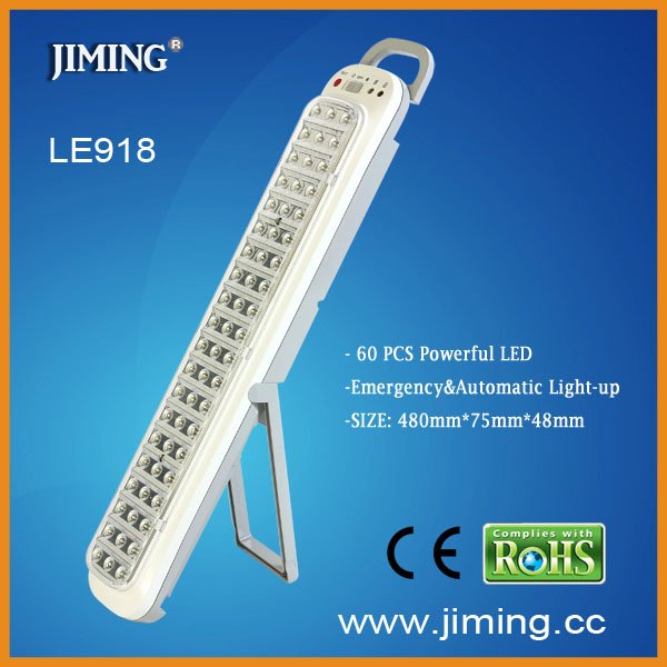 Emergency Rechargeable 60 PCS Super Bright LEDs Light---LE918:Max. 4.0Watt. Power Consumption, Longer Lifetime >12h