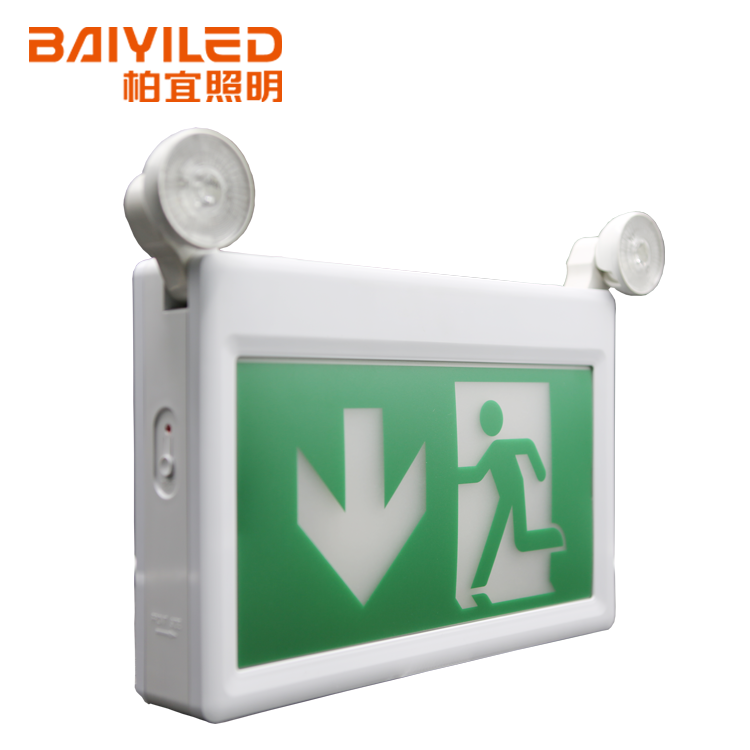 AC120/AC347/60Hz 6500K 90mins exit sign emergency light combo