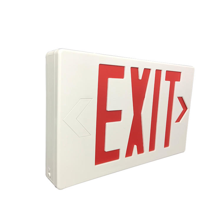 Safety Fire China Factory Red Emergency Led Exit Sign With Rechargeable