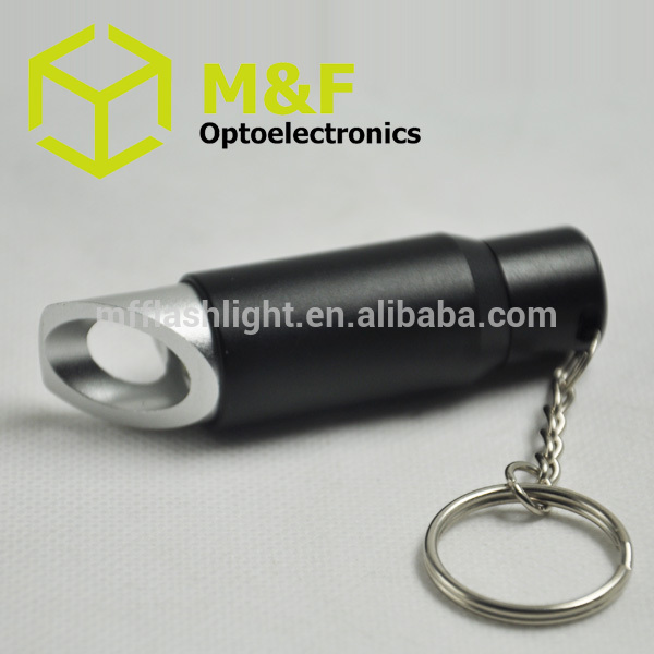 2015 Hot Promotional Gift LED light with Beer Bottle Opener Keychain Torch Light