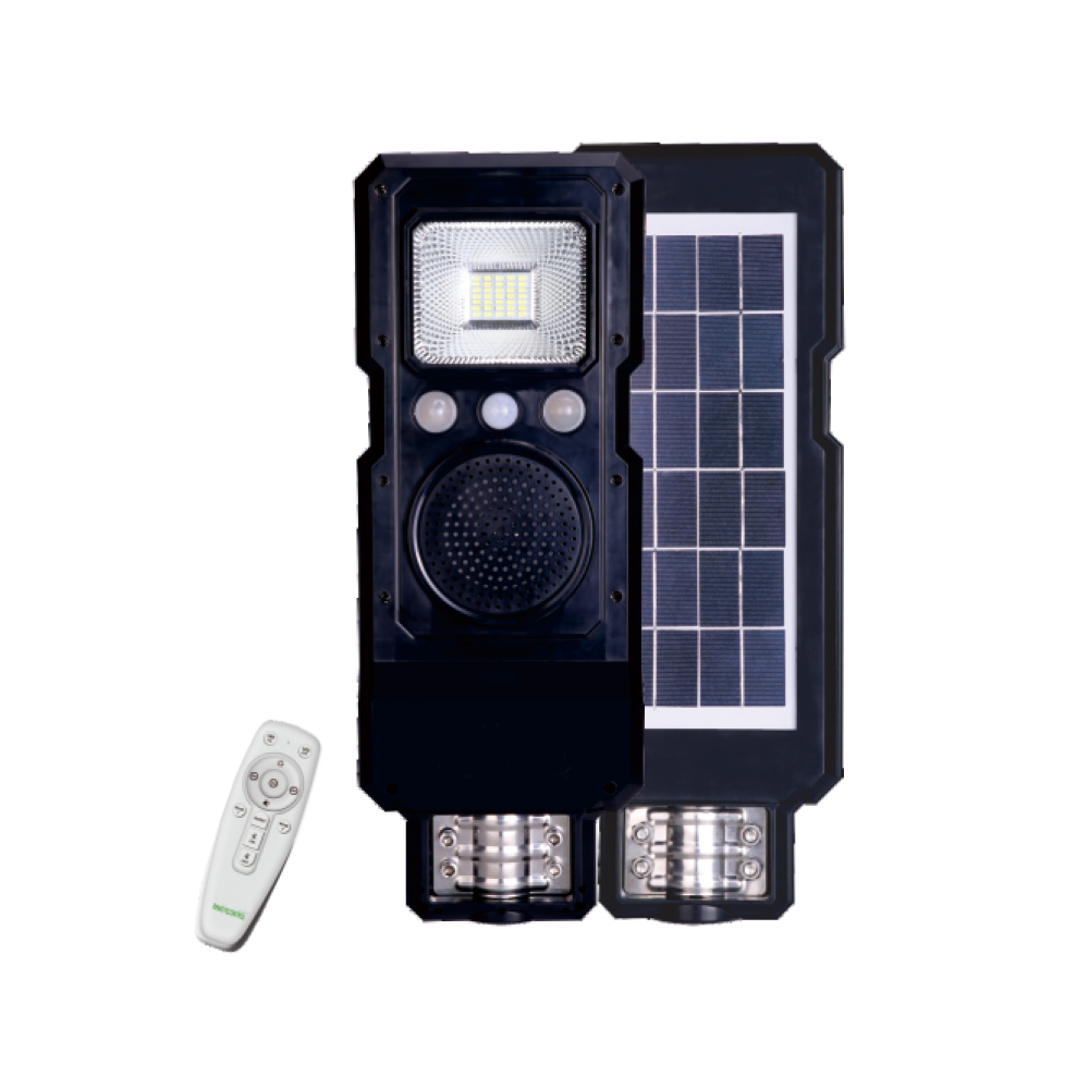 IP65 Waterproof Bluetooth Music Player Solar Street Lamp for Outdoor Garden Park