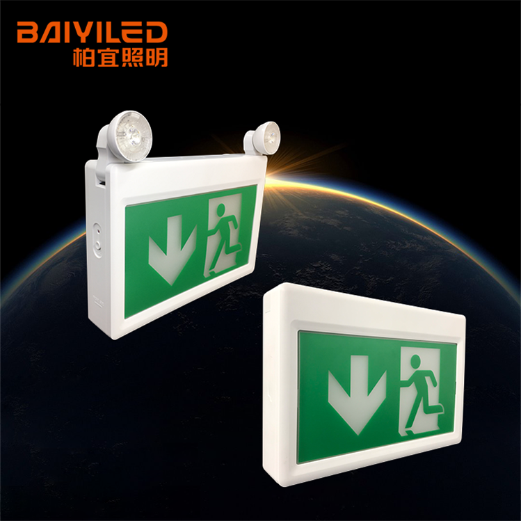 Double Sided Exit Dimmable Bulkhead Ip54 Professional Emergency Light Ceiling Mounted