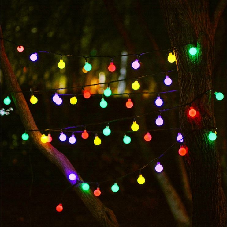Christmas Lights LED String lights Holiday Lighting Solar String Lights LED Bubble Ball Holiday Decorations