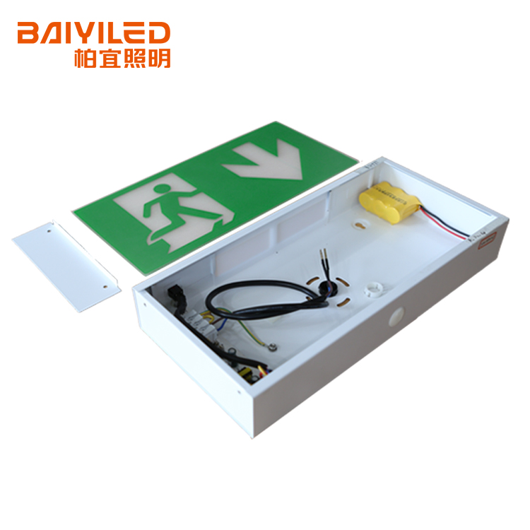 High quality led rechargeable running man emergency exit sign