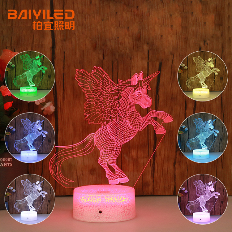 Magic Magnetic Lamp Mermaid Lunar Night Light