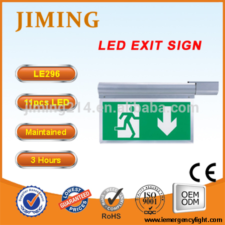 LE296: CE Approved Aluminum housing LED emergency exit light -China TOP 1 Emergency Exit Light Factory Since 1967 6524A