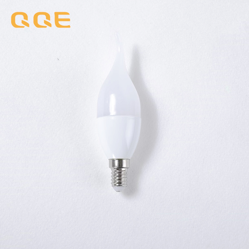 Shenzhen factory wholesale aluminum with plastic SMD2835 3w 5w e14 candle light led