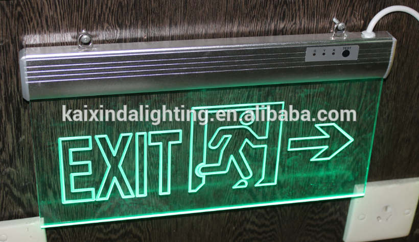 CE Approved Fire Fighting Fire Resistant wall mounted emergency exit sign