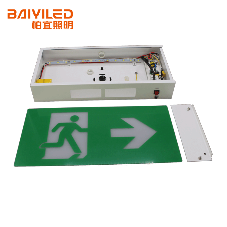 3hours duration Ni-Cd Battery Europe Type LED Emergency Exit Light with CE Certificate