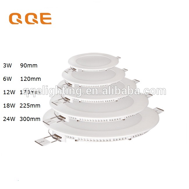 Round Recessed Slim LED Panel Light 90mm 3W