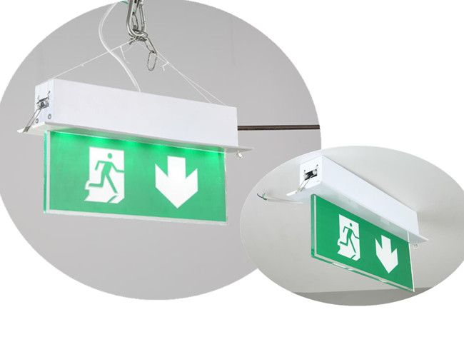 LED  Recessed Running Man emergency Light Exit Sign