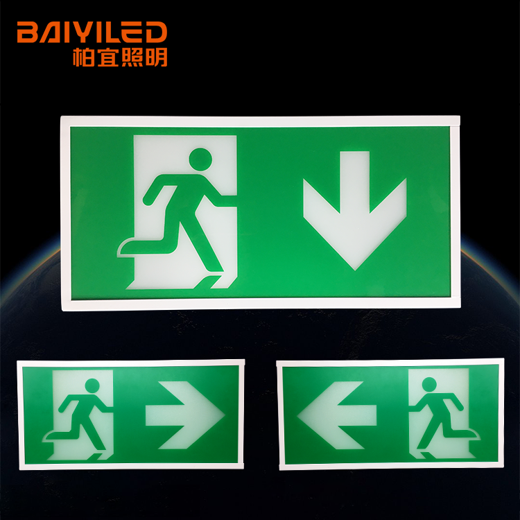Wall Mounting Emergency Light Double Sided As2293 Led Exit Sign