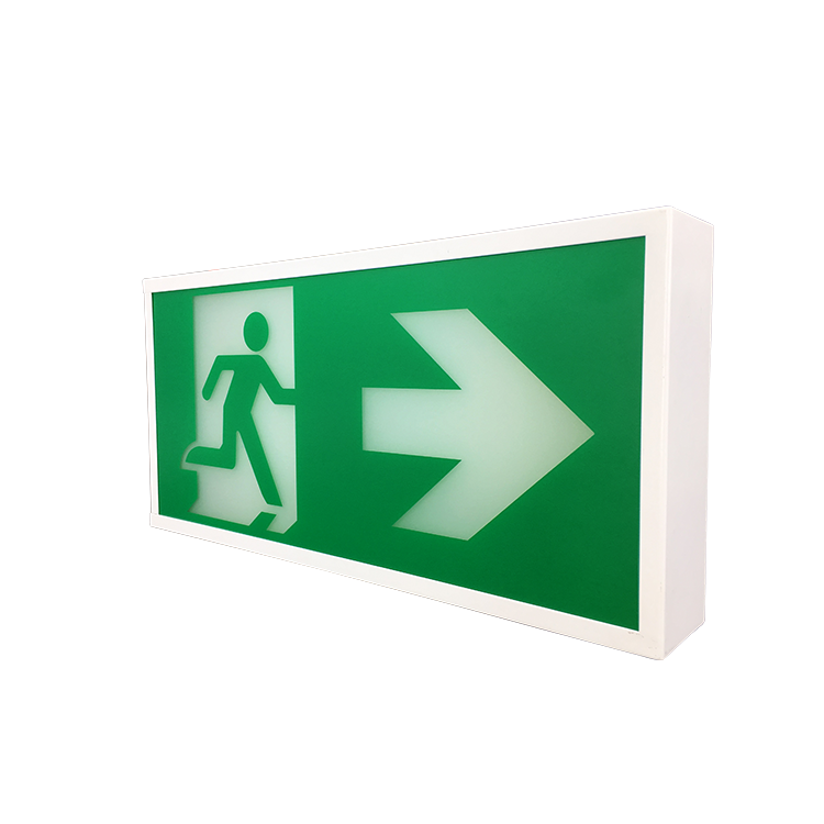 Light Tuv Running Man Emergency Fire Double Sided Led Exit Sign With Battery