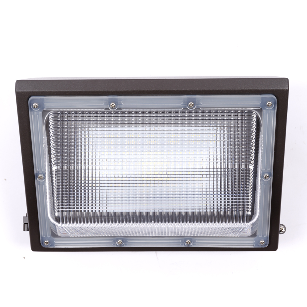 China factory price 48w-130w ip65 led wallpack ELT approved outdoor wall pack light with 5years warranty